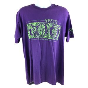 Saltys By The Sea Bar T-Shirt XL Panama City Beach Florida Single Stitch Vintage